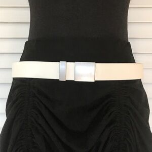 Unisex White Belt- Genuine Leather! VGUC 3/$19